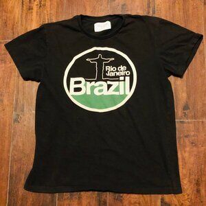 RIO DE JANAIRO BRAZIL BLACK T-SHIRT